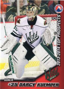 2013-14 Choice AHL Top Prospects #19 Darcy Kuemper Front