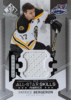 2015-16 SP Game Used - 2015 All-Star Skills Fabrics #AS-14 Patrice Bergeron Front