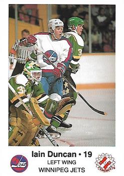 1988-89 Winnipeg Jets Police #NNO Iain Duncan Front