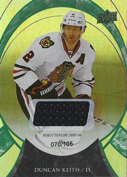 2015-16 Upper Deck Trilogy - Green Rainbow Foil #20 Duncan Keith Front
