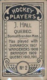 1911-12 Imperial Tobacco Hockey Players (C55) #2 J. Hall Back
