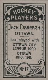 1911-12 Imperial Tobacco Hockey Players (C55) #17 Jack Darragh Back
