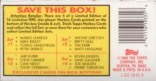 1989-90 Topps - Wax Box Bottom Panels #NNO Checklist Front