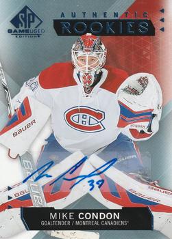 2015-16 SP Game Used - Blue Autographs #147 Mike Condon Front