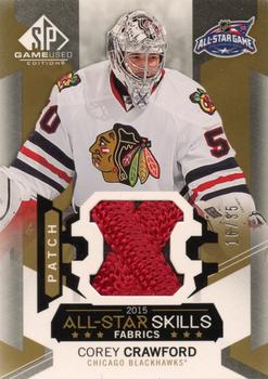 2015-16 SP Game Used - 2015 All-Star Skills Fabrics Patch #AS-20 Corey Crawford Front