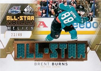 2015-16 SP Game Used - 2015 All-Star Skills Relics Gold #AS-BB Brent Burns Front