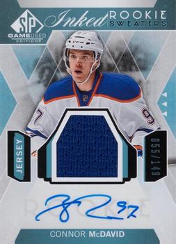 2015-16 SP Game Used - Inked Rookie Sweaters #IRS-CM Connor McDavid Front