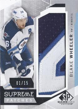 2015-16 SP Game Used - Supreme Relics Supreme Patches #PA-BW Blake Wheeler Front