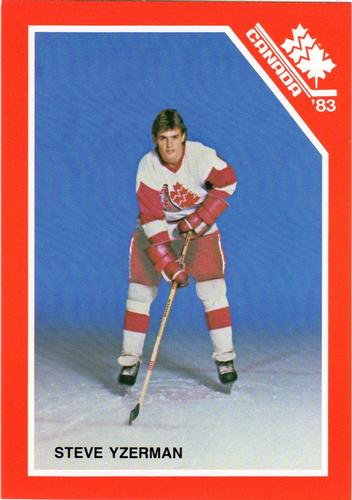 1983 Canadian National Juniors #NNO Steve Yzerman Front