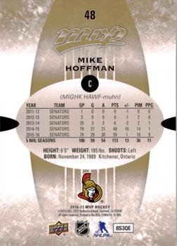 2016-17 Upper Deck MVP #48 Mike Hoffman Back