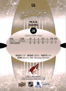 2016-17 Upper Deck MVP #56 Max Domi Back