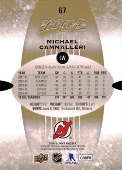 2016-17 Upper Deck MVP #67 Michael Cammalleri Back