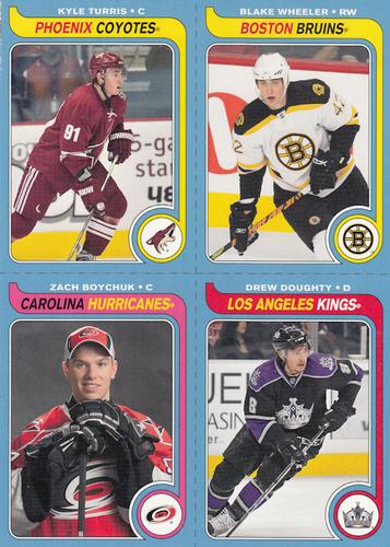 2008-09 O-Pee-Chee - Retro Box Bottom Panels #NNO Kyle Turris / Blake Wheeler / Zach Boychuk / Drew Doughty Front