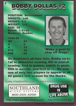 1996-97 Anaheim Mighty Ducks #2 Bobby Dollas Back