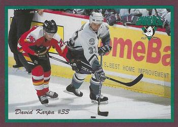 1996-97 Anaheim Mighty Ducks #17 David Karpa Front