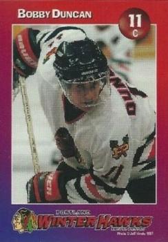 1997-98 Taco Bell Portland Winterhawks (WHL) #14 Bobby Duncan Front