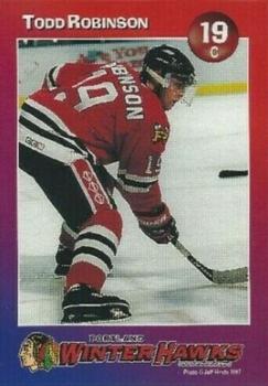 1997-98 Taco Bell Portland Winterhawks (WHL) #15 Todd Robinson Front