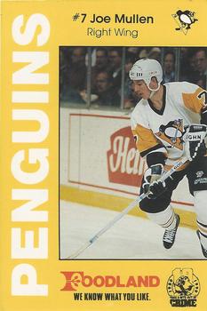 1990-91 Foodland Pittsburgh Penguins Police #8 Joe Mullen Front