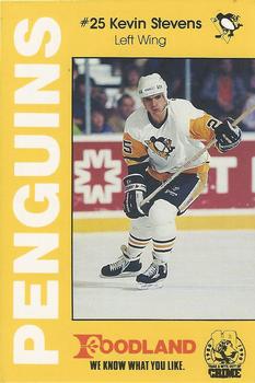 1990-91 Foodland Pittsburgh Penguins Police #9 Kevin Stevens Front
