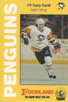 1990-91 Foodland Pittsburgh Penguins Police #14 Tony Tanti Front
