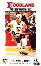 1989-90 Foodland Pittsburgh Penguins #4 Paul Coffey Front