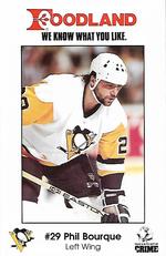 1989-90 Foodland Pittsburgh Penguins #5 Phil Bourque Front