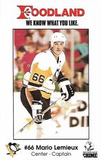 1989-90 Foodland Pittsburgh Penguins #10 Mario Lemieux Front