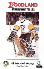 1989-90 Foodland Pittsburgh Penguins #14 Wendell Young Front