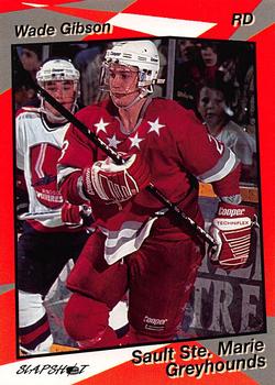 1993-94 Slapshot Sault Ste. Marie Greyhounds (OHL) #21 Wade Gibson Front