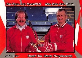1993-94 Slapshot Sault Ste. Marie Greyhounds (OHL) #30 Assistant Coaches Front