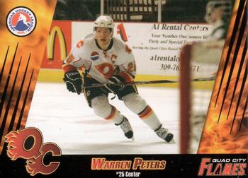2007-08 Quad City Flames (AHL) #6 Warren Peters Front