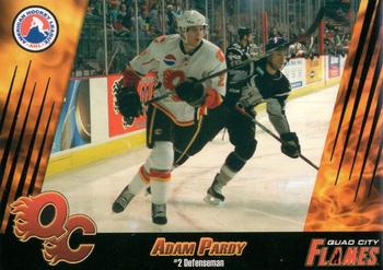 2007-08 Quad City Flames (AHL) #11 Adam Pardy Front
