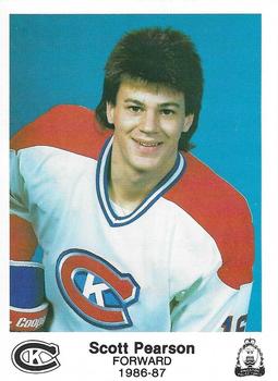 1986-87 Kingston Canadians (OHL) Police #11 Scott Pearson Front