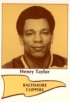 1979-80 Baltimore Clippers (EHL) #NNO Henry Taylor Front
