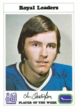 1974-75 Royal Bank Vancouver Canucks #NNO Chris Oddleifson Front