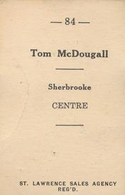 1952-53 St. Lawrence Sales (QSHL) #84 Tom McDougall Back