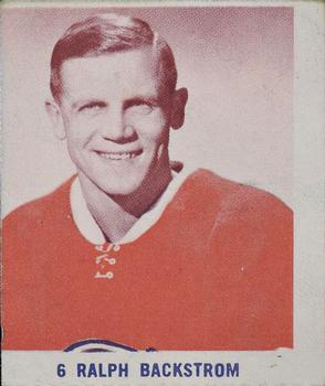 1967-68 IGA Montreal Canadiens Series 2 #NNO Ralph Backstrom Front