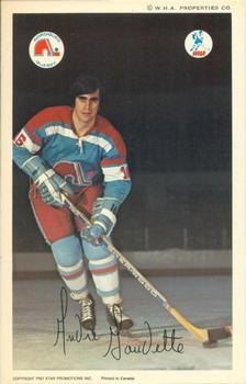 1972-73 Quebec Nordiques (WHA) #NNO Andre Gaudette Front
