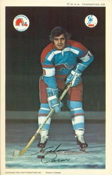 1972-73 Quebec Nordiques (WHA) #NNO Alain Caron Front
