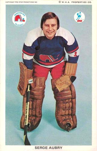 1973-74 Quebec Nordiques (WHA) #NNO Serge Aubry Front