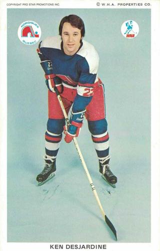 1973-74 Quebec Nordiques (WHA) #NNO Ken Desjardine Front