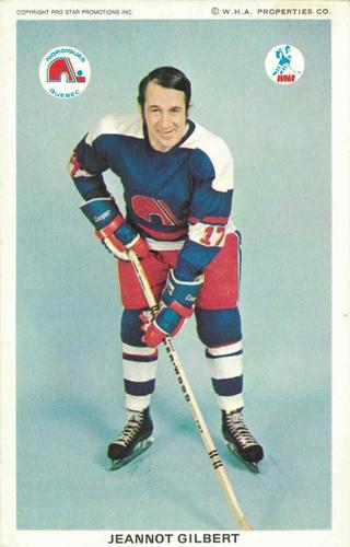 1973-74 Quebec Nordiques (WHA) #NNO Jeannot Gilbert Front