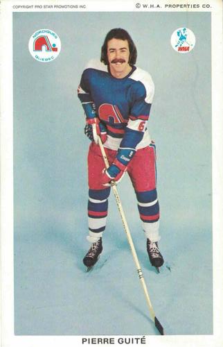 1973-74 Quebec Nordiques (WHA) #NNO Pierre Guite Front