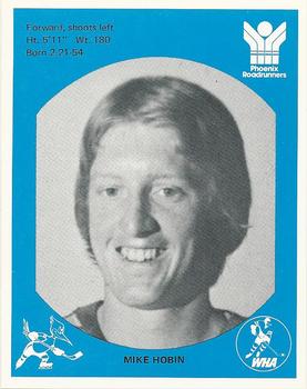1976-77 Phoenix Roadrunners (WHA) #NNO Mike Hobin Front