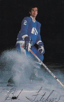 1976-77 Quebec Nordiques (WHA) Postcards #NNO Bob Fitchner Front