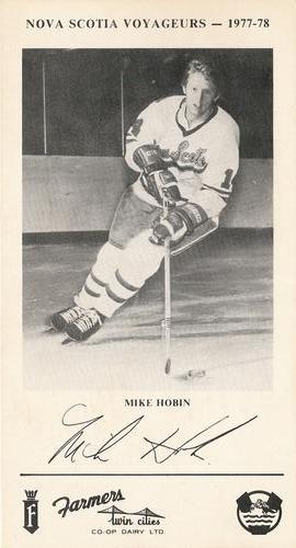 1977-78 Nova Scotia Voyageurs (AHL) #NNO Mike Hobin Front
