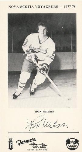 1977-78 Nova Scotia Voyageurs (AHL) #NNO Ron Wilson Front