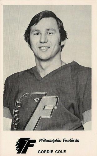 1977-78 Philadelphia Firebirds (AHL) #3 Gordie Cole Front