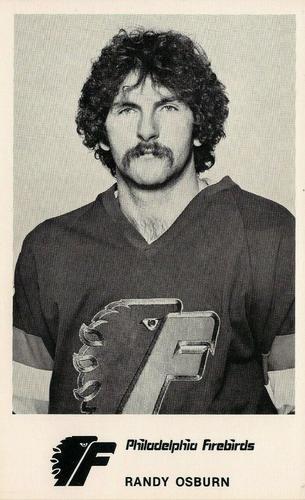 1977-78 Philadelphia Firebirds (AHL) #12 Randy Osburn Front