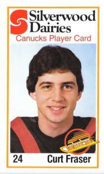 1980-81 Silverwood Dairy Vancouver Canucks #8 Curt Fraser Front